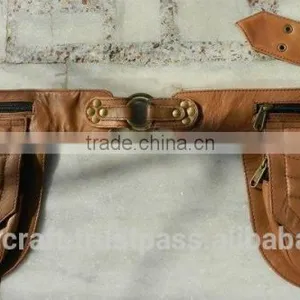 Leather Bum Belts With Pockets thumbnail-1