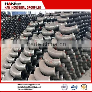 Concrete Pump Parts 45 Degree Stainless Steel Pipe Elbow 4 Inch Concrete Pump Elbow / Bend thumbnail-1