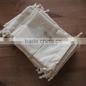 Printed Fashion Cotton Bag With Ribbon Drawstring thumbnail-2