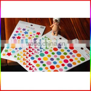 Heart/round Dot/star Deisgns Colorful Paper Stickers thumbnail-4