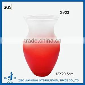 Frosted Sprayed Flower Glass Pots thumbnail-1
