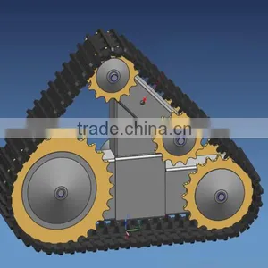 Small Excavator/snowmobile/ATV Rubber Tracks/trucks/harvester thumbnail-2