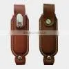 Embossed Logo Leather Usb 1GB to 64GB thumbnail-1