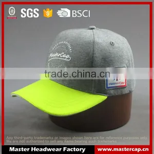 Custom High Quality 6-panel Knitted Baseball Cap With Thin Embossed thumbnail-1