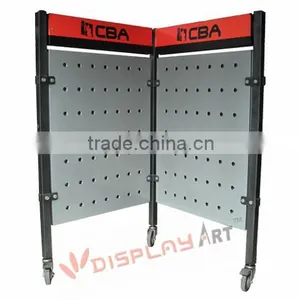 Double Side Wall Display Fixture With Wheel thumbnail-1