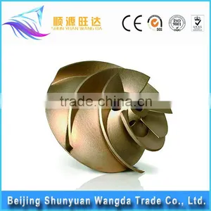Latest Technology Marine Die Casting Parts Brass Impeller for Pumps thumbnail-1