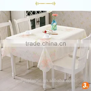 Transparent Plastic Table Cloth PVC/PE/PEVA Waterproof Table Cloth thumbnail-2