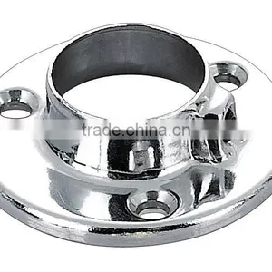 483 New Chrome Closet Hanging Tube Connector Joker-uno Tube Holder Metal Bracket for Pipes thumbnail-2