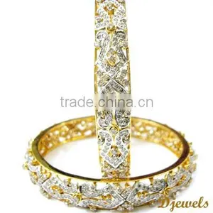 Diamond Bangles, 2013 Bangles, Diamond Gold Bangles thumbnail-1