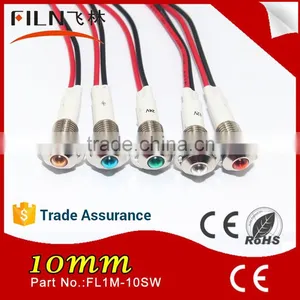IP67 Stainless Steel LED Arc Indicator 10MM Lamp Motorcycle Led Strobe Light thumbnail-6