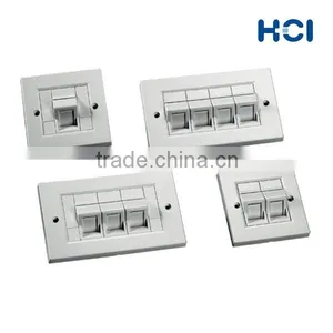 1/ 2/ 3/ 4-Port Angled For the Installation of Keystone Jacks Faceplates thumbnail-2