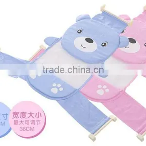 Newborn Baby Bath Tub Seat Adjustable Baby BathTub Rings Net Children Bathtub Infant Safety Security Support Baby Shower thumbnail-4
