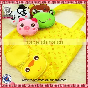210D Polyester Foldable Shopping Bag With Adorable Animal Head Shape of Shopping Bag thumbnail-3