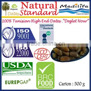 Tunisian High Quality Dates "Deglet Noor" Category, Organic Standard Unbranched Dates Healthy Fruit Products, NaturalDates 500gr thumbnail-1