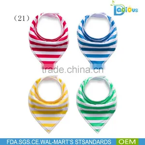 Amazon Bestseller Popular Stylish 100% Baby Cotton Bandana Bibs Triangle thumbnail-6