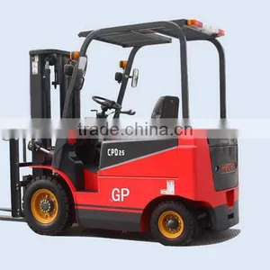 1 Ton Electric Forklift With Side Shift, 3 Stage Mast Made in China thumbnail-1