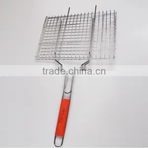 Large BBQ Grill Basket Grid Meat Clip thumbnail-2