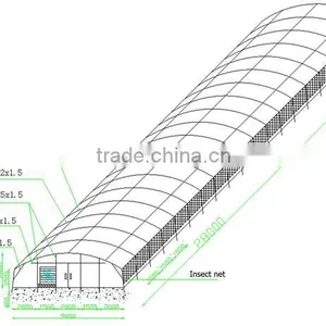 Low Cost Tunnel Greenhouse for Poultry Farming Equipment thumbnail-4