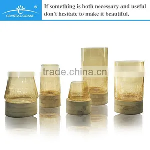 Wholesale Cheap Amber Decorative Lantern White Wood Lanterns for Candles thumbnail-1