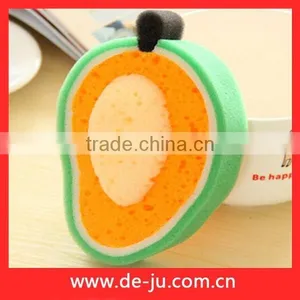 Fresh Fruit Shape Green Mango Design Cleanig Tools Polyester Foam Sponge thumbnail-1