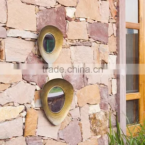 Metal Heart Shaped Wall Mirror thumbnail-1