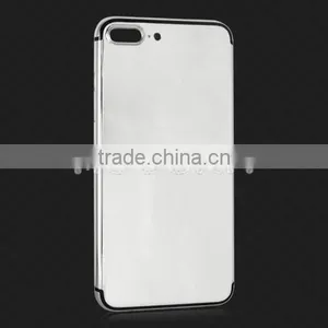 New Gold/rose Gold/platinum Back Cover for IPhone 7 Plus Mirror Gold Housing thumbnail-3