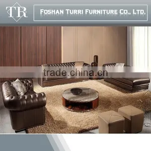 Luxrury Home Used Geniune Leather Living Room Sofa thumbnail-2
