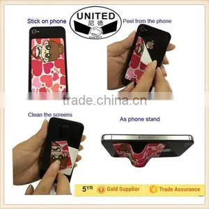China Manufturer Cheap Price 2 in 1 Sickly Phone Stand Screen Cleaner thumbnail-1