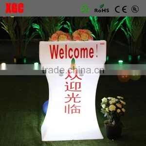 Led Glowing Cocktail Table Outdoor 16 Color Illuminated Table for Sales thumbnail-3