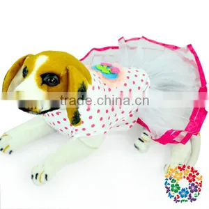 Wholesale Popular Dog Clothes, Rainbow Pet Dog Top Dress Clothing thumbnail-1