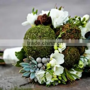 Wedding Moss Ball for Bouquet thumbnail-1