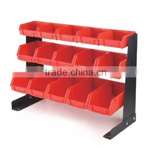 15 Bin Storage Rack,15 Plastic Storage Bin Kit, Combination Boxes15 Bins Plastic Storage Bin Rack Bin Shelf (202731) thumbnail-1