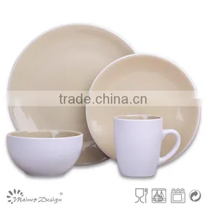 Food Safe Round Orange Tableware Set Ceramic thumbnail-5