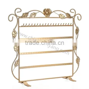 Metal Jewelry Display Stand Flower Earrings and Necklace Display thumbnail-6