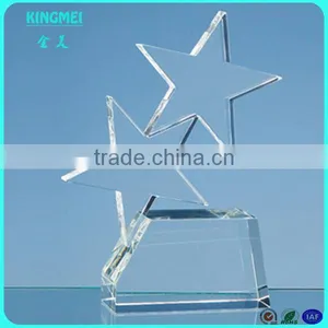 Star Acrylic Award Crafts,clear Star Shaped Acrylic Trophy Award Manufacturer thumbnail-2