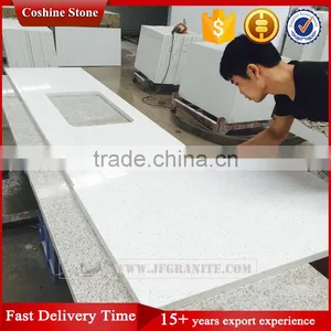 White Quartz Countertop TCE Quartz Stone thumbnail-1