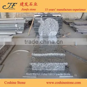 China Spray White Monuments Tombstone Granite Tomb Design thumbnail-1