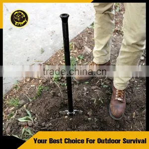 Hi-carbon Steel Stainless Outdoor Camping&Hiking Folding Survival Shovel With Firestarter&Bottleopener&Whistle thumbnail-4