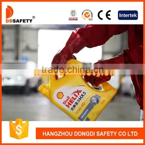 DDSAFETY With 5Years Experience PVC Gloves Red PVC Smooth Finished 100%Cotton Liner thumbnail-3