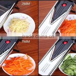 The Mandoline Slicer Vegetable Cutter Stainless Steel Kitchen Grater Chopper Blade thumbnail-6