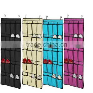 20 Pocket Wall Hanging Shoe Organizer Rack Space Saver Storage Bag Over the Door thumbnail-2