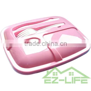 High Quality Meal Prep Premium Bento Lunch Box Containers- 3 Compartment Set With Lids Durable & Reusable for Kids and Adulte thumbnail-3
