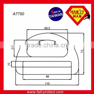 22kN Stamped Steel 45mm D Ring For Industrial Workplace thumbnail-5