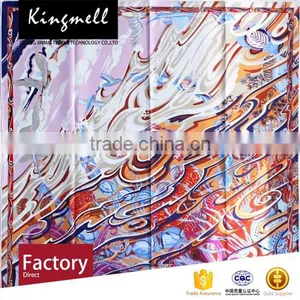 Customized Chinese Digital Print High Quality Scarf , 100% Silk Fabric thumbnail-2