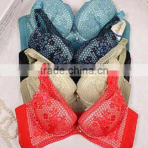 GZY Garment Stock Lots Sexy Bra Comfortable Lace Bra Cheap Nylon/spandex Bra thumbnail-2