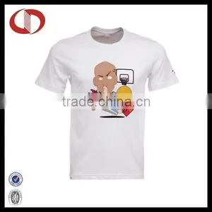 China Printed White t Shirt for Men Cotton thumbnail-1