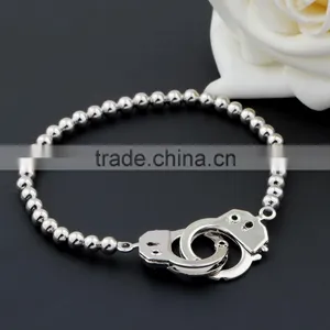 2016 Fashion Couple Bracelet Unique Design Couple Handcuffs Bracelets High End for Valentine Gift thumbnail-1
