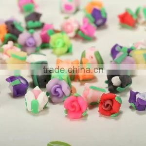 Multicolor Flower Clay Beads Diy Handmade Flower Porcelain Charms Cheap Ceramic Beads Wholesale thumbnail-1