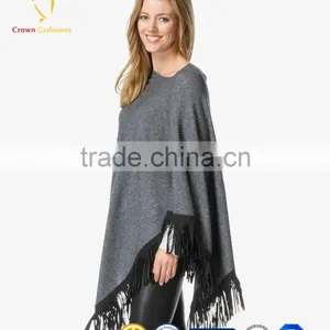 Women Fashion Wool Knitted Poncho Hand Knitted Poncho thumbnail-3