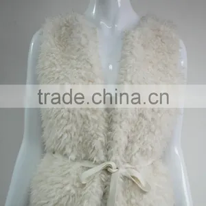 Ladies' Soft Fake Fur Vest thumbnail-1